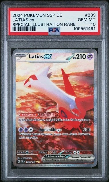 Latias ex (SSP 239) Stürmische Funken PSA 10 gegradet