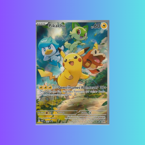 Pokemon SVP Promo - Pikachu 027 SVP DE Einzelkarte NM - Pokemon Karte Deutsch Black Star Promo