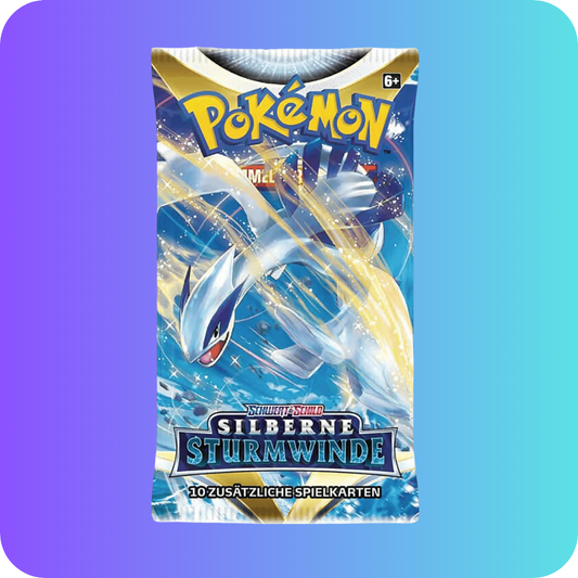 1x Pokémon Schwert & Schild - Silberne Sturmwinde Booster Pack Deutsch