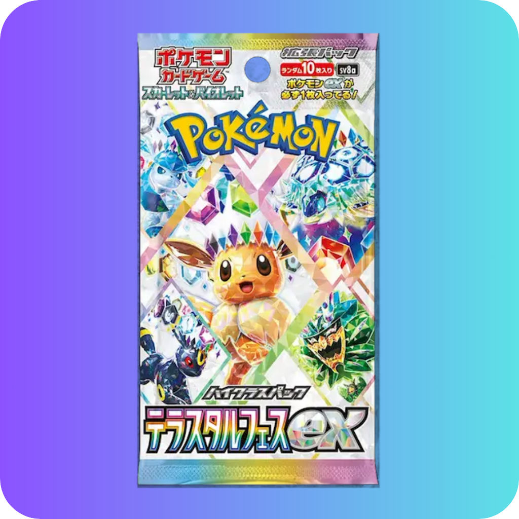 Pokemon Terastal Festival Ex Booster Pack 1x Japanisch sv8a