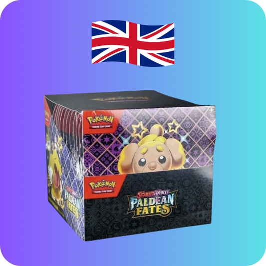 Pokemon Paldean Fates: Tech Sticker Collection Display Englisch Sealed