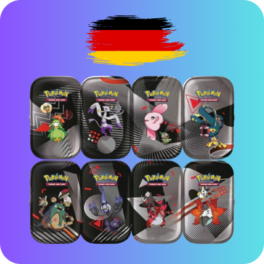 Pokémon TCG: Schwarze Blitze & Weiße Flammen (KP10.5) - Mini-Tin-Box Einall (DE) PreOrder